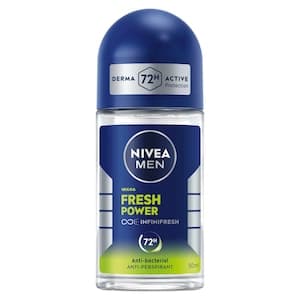 NIVEA MEN Fresh Power, Antiperspirant for Men, Derma Active 72H Odour Protection Infinifresh Long Lasting Freshness, Spray 150ml