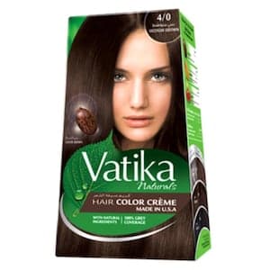 Dabur Vatika Naturals Hair Color Creme 4/0 Medium Brown 100ml
