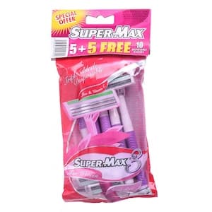 SuperMax Disposable Triple Blade Razor 10 PCS