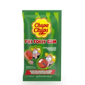 Chupa Chups Fili Folly Cotton Candy Gum Watermelon Flavor 11g