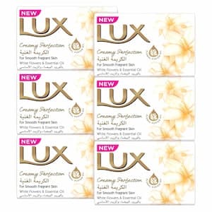 Lux Creamy Perfection Soap Bar, 170g, Pack of 6