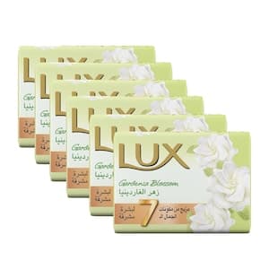 Lux Gardenia Soap Bar, 120g, Pack of 6