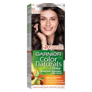 Garnier Color Naturals Crème Nourishing Permanent Hair Color. 5.1, Deep Ashy Light Brown