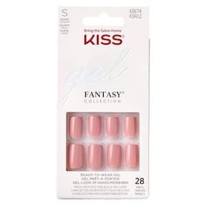 Kiss Gel Fantasy False Nails Pink, 24 PCS