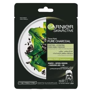 Garnier Charcoal Tissue Mask, 28g