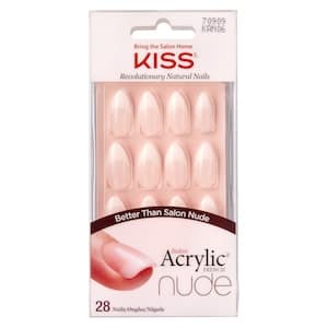 Kiss Salon Acrylic French Nails, Nude, 2g