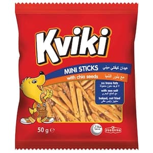 Kviki Mini Sticks with Chia Seeds, 50g