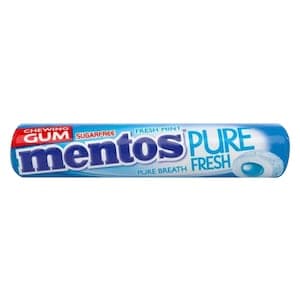 Mentos Fresh Mint Gum Roll, 15.75g