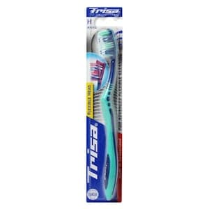 Trisa Flexible Head Hard Toothbrush Green