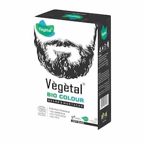 Vegetal Bio Semi-Permanent Beard And Mustache Colour Soft Black 100g