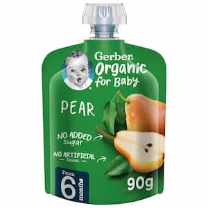 Gerber Organic Puree with Pear, 90g