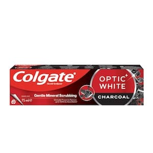 Colgate Optic White Charcoal Whitening Toothpaste, 75ml