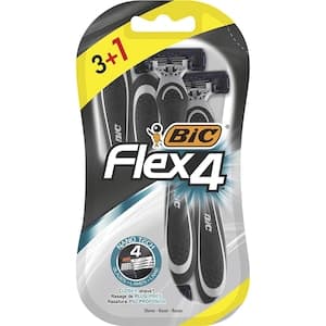 Bic Flex 4 Comfort Disposable Razor Multicolour 4 PCS