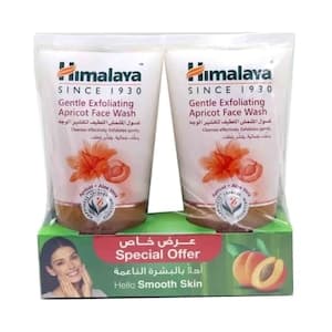 Himalaya Gentle Exfoliating Apricot Face Wash, 150ml, Pack of 2