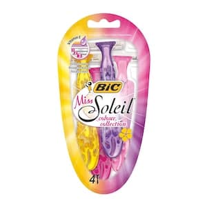 Bic Miss Soleil Colour Collection Disposable Razor Multicolour 4 PCS