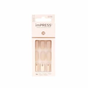 Impress Medium Nails BIPA2401 White 30 PCS