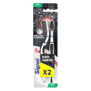Signal Toothbrush Charcoal, 2 PCS