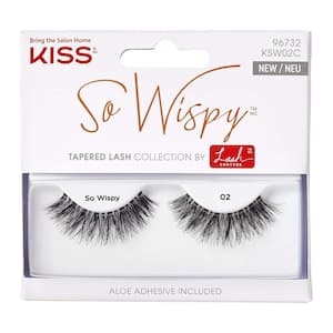 Kiss So Wispy Tapered False Eyelashes KSW02C Black