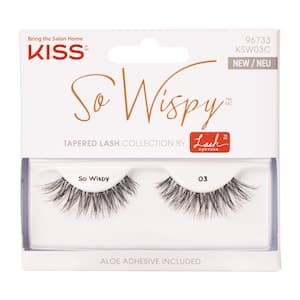 Kiss So Wispy Tapered False Eyelashes KSW03C Black