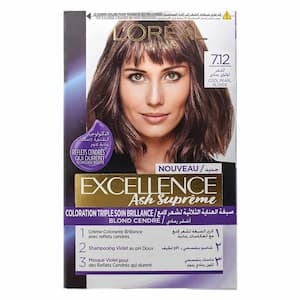 L'Oreal Paris Excellence Ash Supreme Permanent Hair Colour 7.12 Cool Pearl Blond