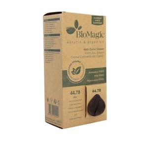 Biomagic Keratin And Argan Oil Hair Colour 44.78 Deep Brown Beige Pearl 60ml