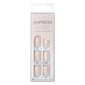 Kiss Impress Colour Press-On Manicure False Nails KIMC001C Point Pink