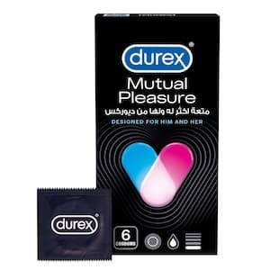 Durex Mutual Climax Condom Clear 6 PCS