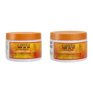 Cantu Natural Hair Leave-In Conditioning Cream 340g And Coconut Curling Cream 340g