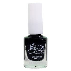 Glam Beaute Matte Nail Enamel 47 Solid Black 13ml