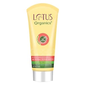 Lotus Organics+ Sheer Brightening Mineral Sunscreen SPF 50 White 100g