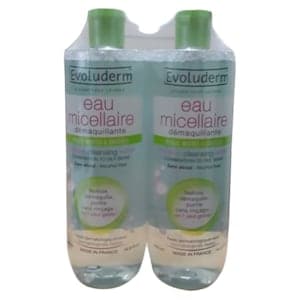 Evoluderm Micellar Cleansing Water Clear 500ml Pack of 2