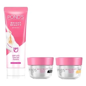 Pond's Bright Beauty Serum Facial Foam White 50ml With Day And Night Cream