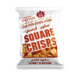 Smiths Curry Flavour Square Crisps, 25g