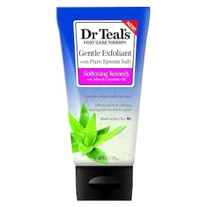 Dr. Teal's Gentle Exfoliant Foot Scrub With Pure Epsom Salt Clear 170g