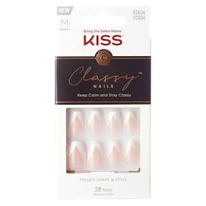 Kiss Classy Nails Medium KCS04C Pink 28 PCS