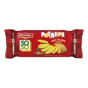 Britannia 50-50 Potazos Spicy Bis-Chips Oven Baked 100g