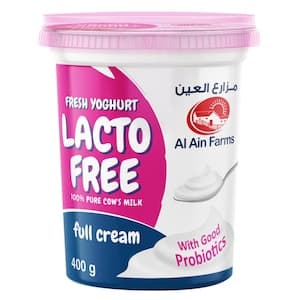Al Ain Farms Full Cream Lactose Free Fresh Yoghurt, 400g