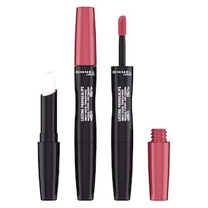 Rimmel London Lasting Provocalips Duo Liquid Lipstick, 210 Pinkcase & Emergency