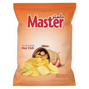 Master Hot Chili Flavoured Potato Chips, 40g