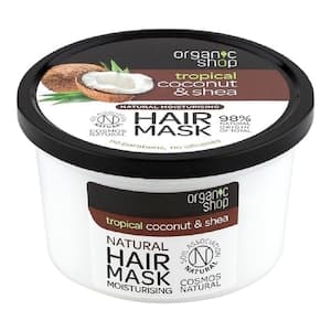 Organic Shop Tropical Coconut And Shea Natural Moisturising Hair Mask White 250ml