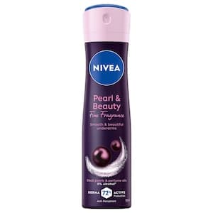 NIVEA Pearl & Beauty Antiperspirant Deodorant for Women, Soft & Smooth, 72H Active Protection, Black Pearls & Perfume Oils, Spray 150ml