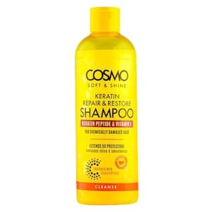 Cosmo Soft & Shine Keratin Repair And Restore Shampoo Clear 480ml