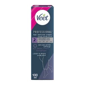 Veet Professional Hair Removal Cream for All Skin Types Legs & Body,100g