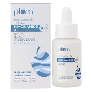 Plum Clarity Boost Rice Water And 10% Niacinamide Face Serum 30ml