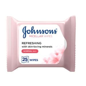 Johnson's Refreshing Micellar Cleansing Facial Wipes Normal Skin 25 Wipes