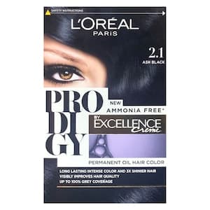 L'Oreal Paris Prodigy Permanent Oil Hair Colour 2.1 Ash Black
