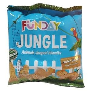 Funday Jungle Animals Shaped Butter Biscuit, 36g