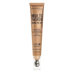 Rimmel London Multi-Tasker Wake Me Up Concealer And Foundation With Cooling Wand, 060 Light Honey