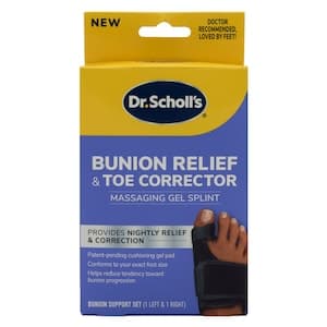 Dr.Scholl's Bunion Relief and Toe Corrector Set 1 Left and 1 Right
