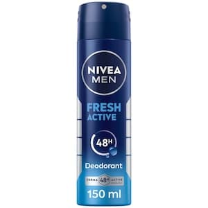 NIVEA MEN Antiperspirant Spray for Men Fresh Active Fresh Scent 150ml